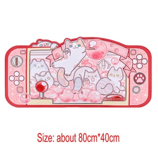 1 PC Kawaii Vibes Cute Critter Gamer Girl Gaming Mouse Pad Desk Pad