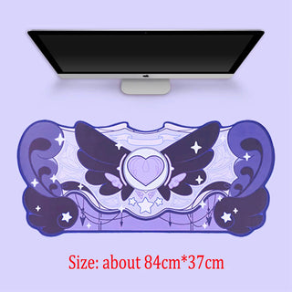 1 PC Kawaii Vibes Cute Critter Gamer Girl Gaming Mouse Pad Desk Pad