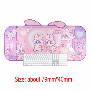 1 PC Kawaii Vibes Cute Critter Gamer Girl Gaming Mouse Pad Desk Pad