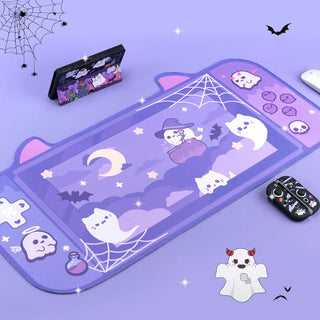 1 PC Kawaii Vibes Cute Critter Gamer Girl Gaming Mouse Pad Desk Pad