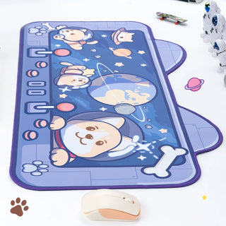 1 PC Kawaii Vibes Cute Critter Gamer Girl Gaming Mouse Pad Desk Pad