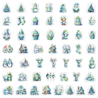 10/30/50pcs Kawaii Cute Christmas Stickers Stationery by The Kawaii Shoppu | The Kawaii Shoppu
