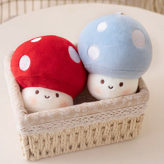 10cm Kawaii Mushroom Pearl Ring Plushie 10cm Soft Toy by The Kawaii Shoppu | The Kawaii Shoppu