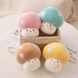 10cm Kawaii Mushroom Pearl Ring Plushie 10cm Soft Toy by The Kawaii Shoppu | The Kawaii Shoppu