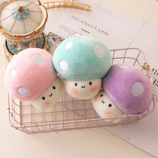 10cm Kawaii Mushroom Pearl Ring Plushie 10cm Soft Toy by The Kawaii Shoppu | The Kawaii Shoppu