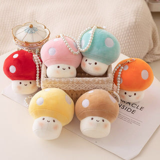 10cm Kawaii Mushroom Pearl Ring Plushie 10cm Soft Toy by The Kawaii Shoppu | The Kawaii Shoppu