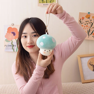 10cm Kawaii Mushroom Pearl Ring Plushie 10cm Soft Toy by The Kawaii Shoppu | The Kawaii Shoppu