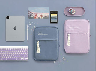 11 - 13 inch Korea Ins Storage Bag Cover Case for iPad Notebook Stationery by The Kawaii Shoppu | The Kawaii Shoppu