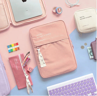 11 - 13 inch Korea Ins Storage Bag Cover Case for iPad Notebook Stationery by The Kawaii Shoppu | The Kawaii Shoppu
