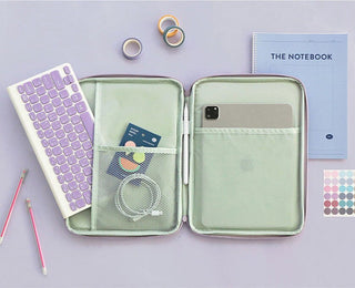 11 - 13 inch Korea Ins Storage Bag Cover Case for iPad Notebook Stationery by The Kawaii Shoppu | The Kawaii Shoppu