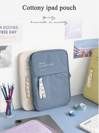 11 - 13 inch Korea Ins Storage Bag Cover Case for iPad Notebook Stationery by The Kawaii Shoppu | The Kawaii Shoppu