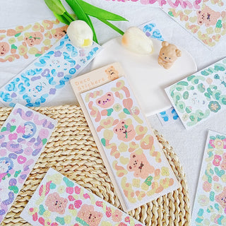 12 Sheets Kawaii Cute Shiny Laser Ribbon Deco Stickers Stationery by The Kawaii Shoppu | The Kawaii Shoppu