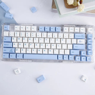 133Keys Ocean Whale Theme KEYCAPS (No Keyboard) Blue Keyboard by The Kawaii Shoppu | The Kawaii Shoppu