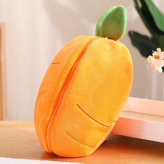 18/25cm Strawberry / Carrot Bunny Zipper Surprise Plushie Soft Toy by The Kawaii Shoppu | The Kawaii Shoppu