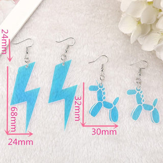 1Pair Butterfly Charm Acrylic Earrings Jewellery The Kawaii Shoppu