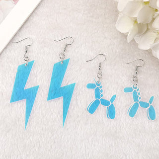1Pair Butterfly Charm Acrylic Earrings Jewellery The Kawaii Shoppu