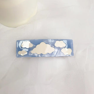 1PC Blue Sky Clouds Hair Claw Clip Hair Accessories by The Kawaii Shoppu | The Kawaii Shoppu