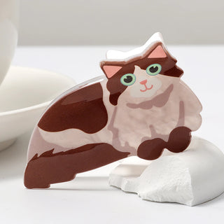 1PC cat hair claw clip
