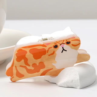 1PC cat hair claw clip