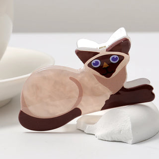 1PC cat hair claw clip