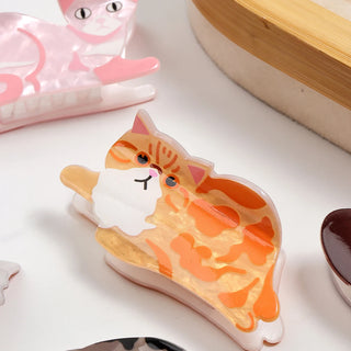1PC cat hair claw clip