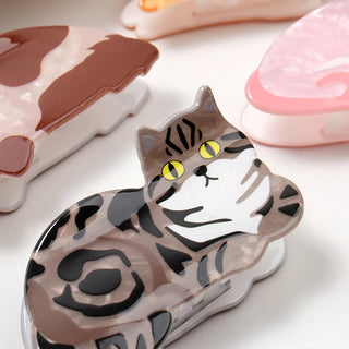 1PC cat hair claw clip