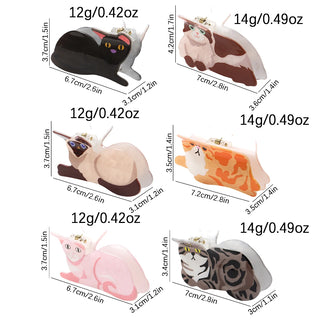 1PC cat hair claw clip