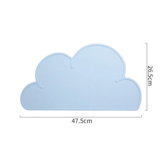 1PC Cute Cloud Silicone Table Place Mat 47.5 x 26.5 cm Home & Kitchen by The Kawaii Shoppu | The Kawaii Shoppu