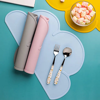 1PC Cute Cloud Silicone Table Place Mat 47.5 x 26.5 cm Home & Kitchen by The Kawaii Shoppu | The Kawaii Shoppu