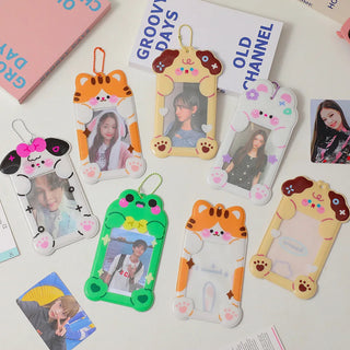 1PC Kawaii Cute PVC Animal Photo Card ID Holder Accessories by The Kawaii Shoppu | The Kawaii Shoppu