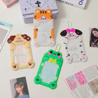 1PC Kawaii Cute PVC Animal Photo Card ID Holder Accessories by The Kawaii Shoppu | The Kawaii Shoppu