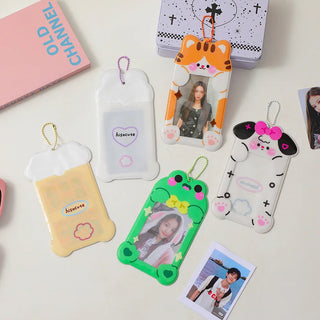 1PC Kawaii Cute PVC Animal Photo Card ID Holder Accessories by The Kawaii Shoppu | The Kawaii Shoppu