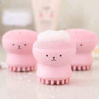 1PC Kawaii Cute Silicone Deep Pore Face Cleansing Brush