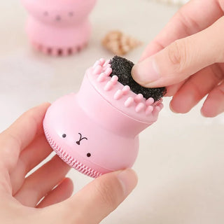 1PC Kawaii Cute Silicone Deep Pore Face Cleansing Brush