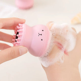 1PC Kawaii Cute Silicone Deep Pore Face Cleansing Brush