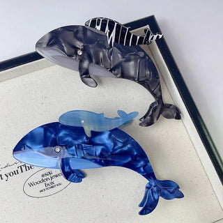 1PC Peaceful Whale Ocean Aesthetic Hair Claw Clip Hair Accessories by The Kawaii Shoppu | The Kawaii Shoppu
