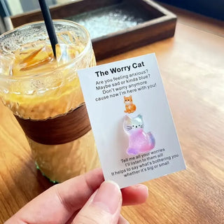1pc Pocket Hug Card Emotional Support Cat
