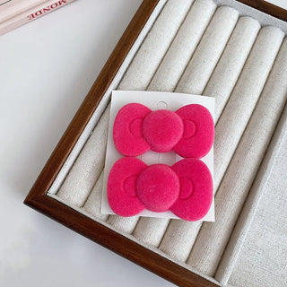 2pcs Sweet Pink Bow & Star Hair Clips