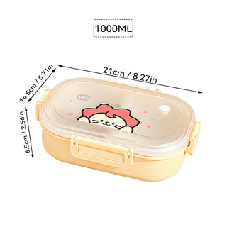 3 Grid Portable Lunch Box – Microwave Safe Bento Food Container