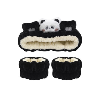 3Pcs Set Cute Makeup Headband Wristband Set