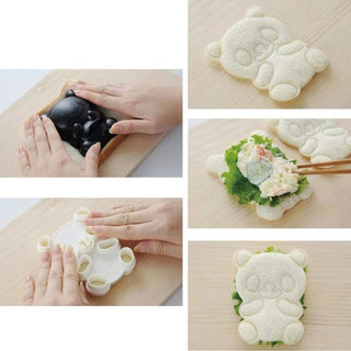 4 in 1 Sushi DIY Panda Rice Mold set Home & Kitchen by The Kawaii Shoppu | The Kawaii Shoppu