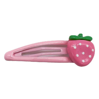 4Pcs Cute Pink Strawberry BB Hair Clips Hair Accessories by The Kawaii Shoppu | The Kawaii Shoppu