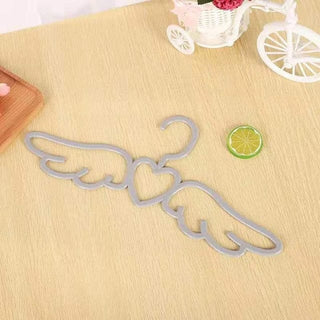 5/10PCS Winged Heart Hanger Set 5PCS Gray Wings null The Kawaii Shoppu