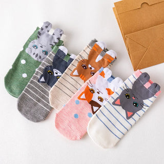 5 Pairs Cute Summer Socks Set