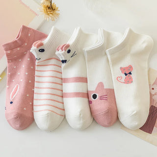 5 Pairs Cute Summer Socks Set