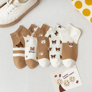 5 Pairs Cute Summer Socks Set