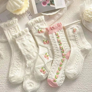 5 Pairs Cute Summer Socks Set
