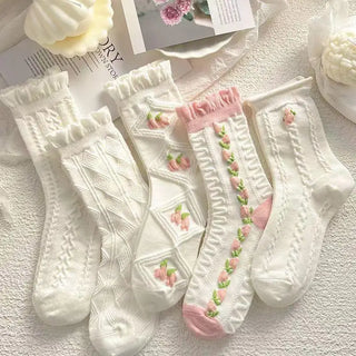 5 Pairs Cute Summer Socks Set
