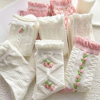 5 Pairs Cute Summer Socks Set