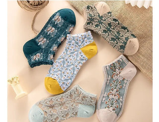 5 Pairs Cute Summer Socks Set